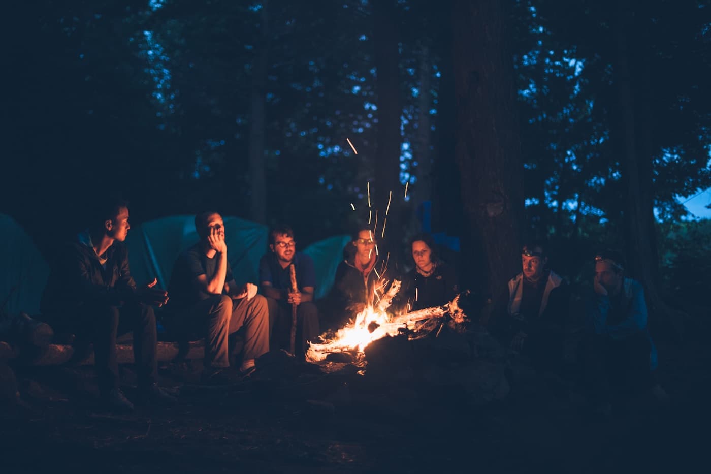 An evening by the campfire