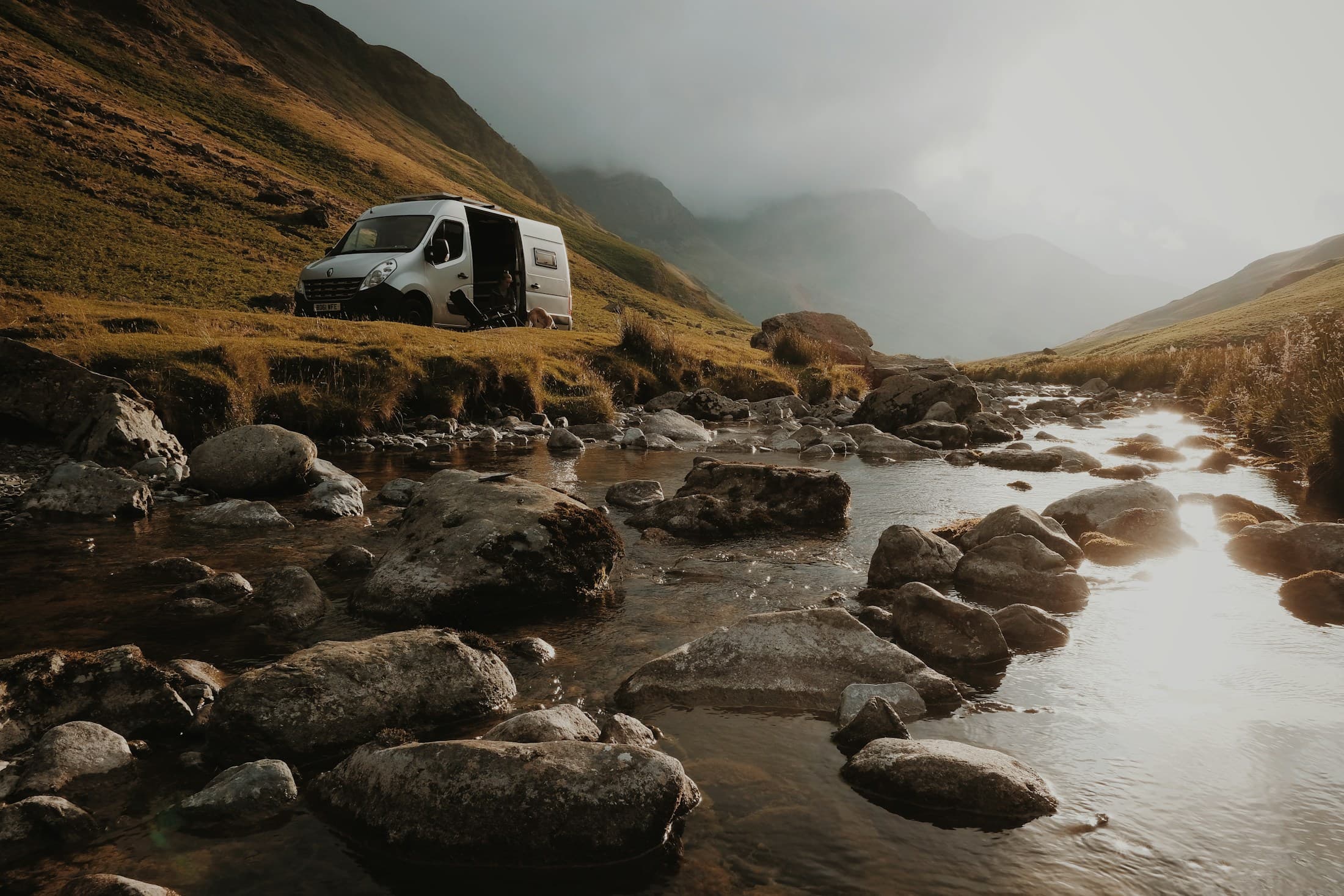 A modern campsite on the banks of the Katun